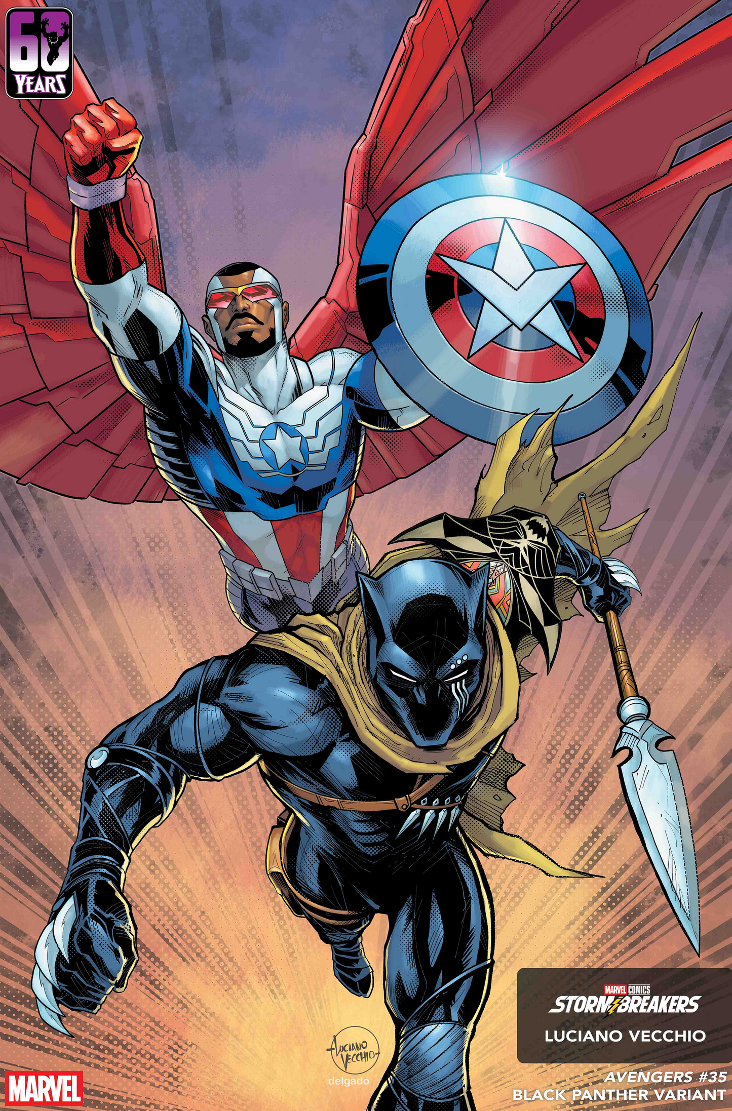 AVENGERS #35 LUCIANO VECCHIO BLACK PANTHER VARIANT (2/4/2026)