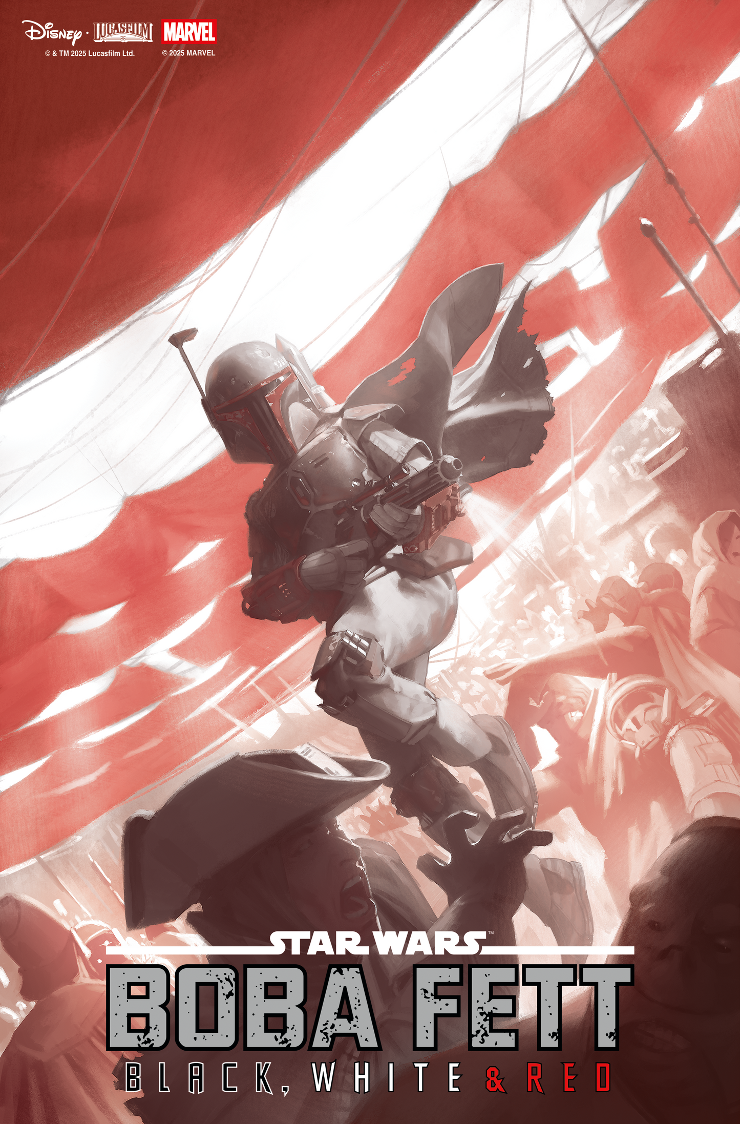 STAR WARS: BOBA FETT - BLACK, WHITE & RED #2 MIGUEL MERCADO VARIANT (10/29/2025)
