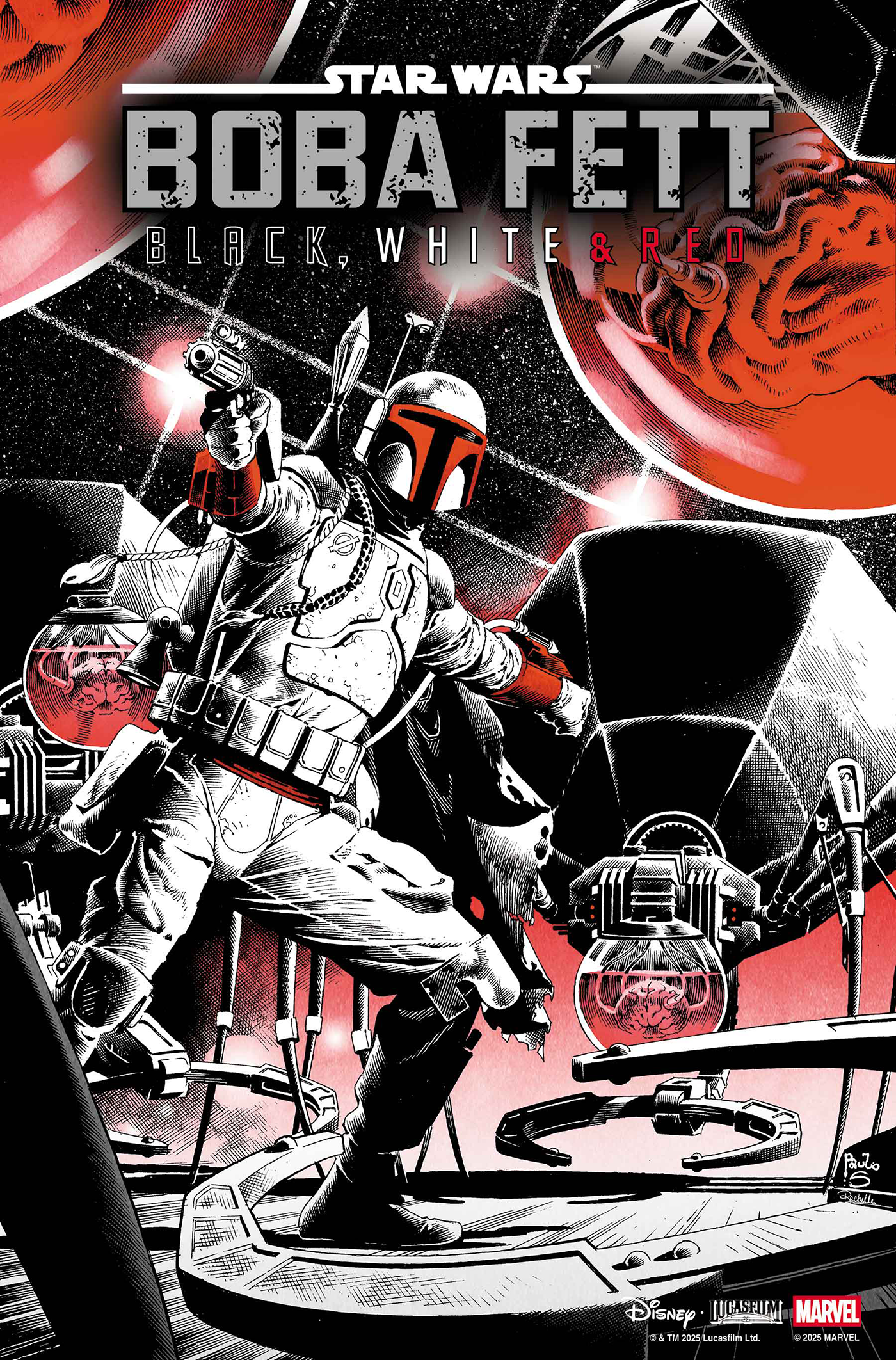STAR WARS: BOBA FETT - BLACK, WHITE & RED #3 PAULO SIQUEIRA VARIANT (11/26/2025)