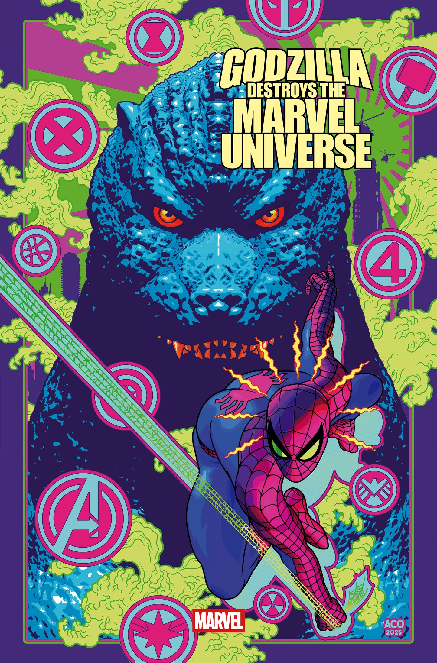 GODZILLA DESTROYS THE MARVEL UNIVERSE #4 ACO VARIANT (10/15/2025)