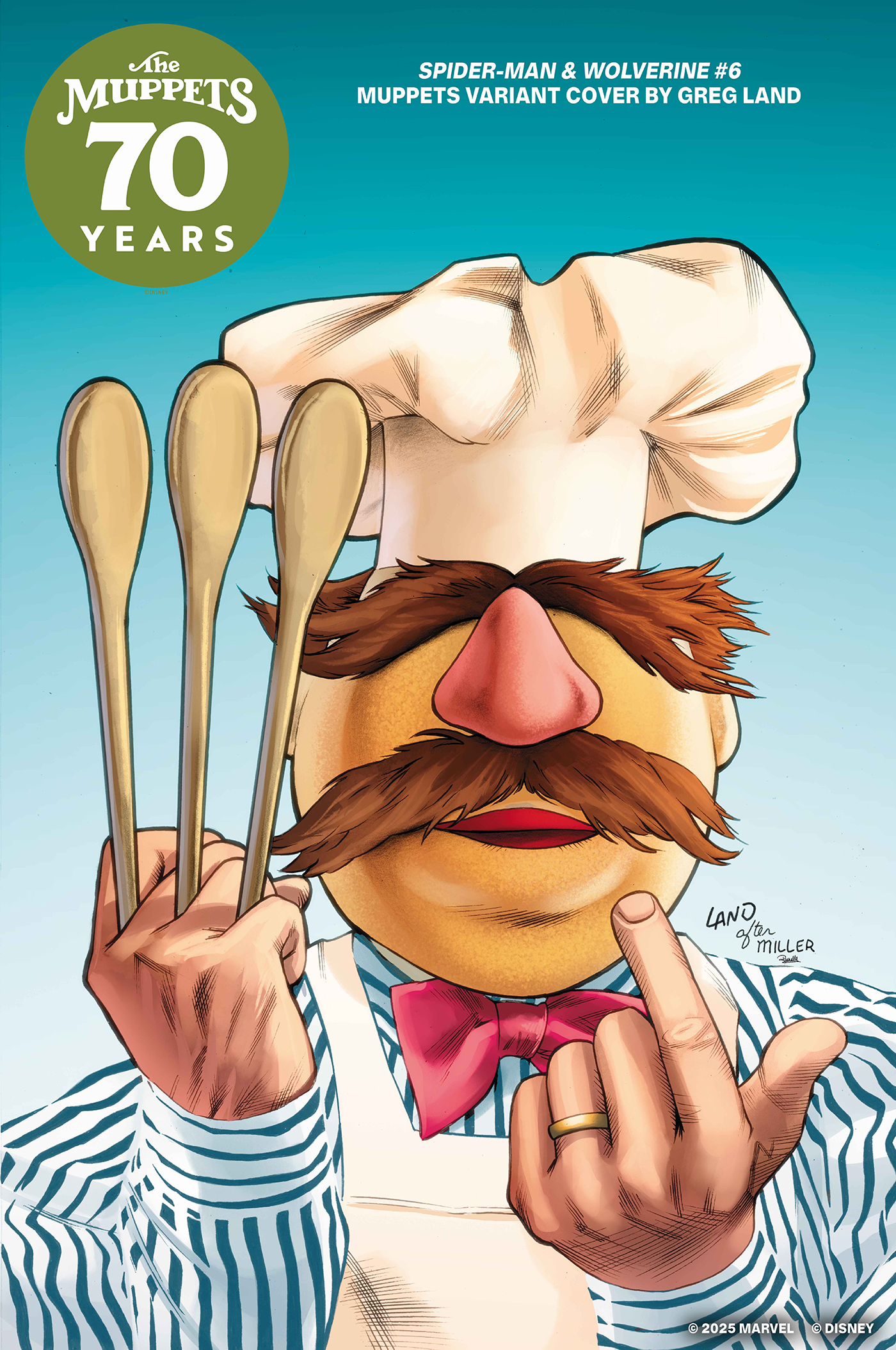 SPIDER-MAN & WOLVERINE #6 GREG LAND MUPPETS VARIANT (10/8/2025)