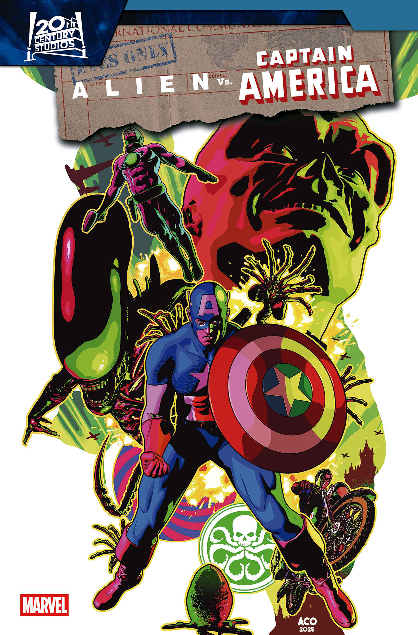 ALIEN VS. CAPTAIN AMERICA #3 ACO VARIANT (1/21/2026)