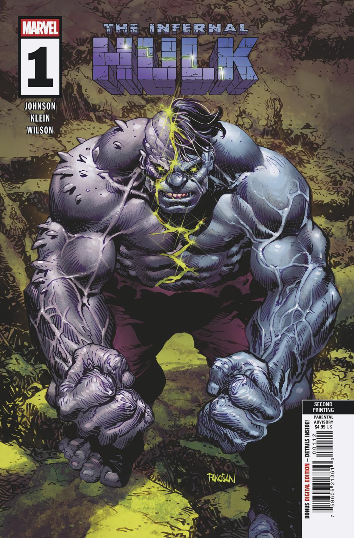 INFERNAL HULK #1 DAN PANOSIAN 2ND PRINTING VARIANT (1/21/2026)