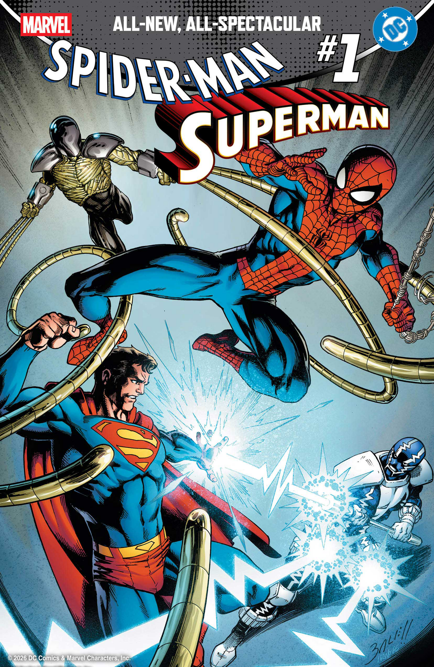 MARVEL/DC: SPIDER-MAN/SUPERMAN #1 MARK BAGLEY FOIL VARIANT (4/22/2026)