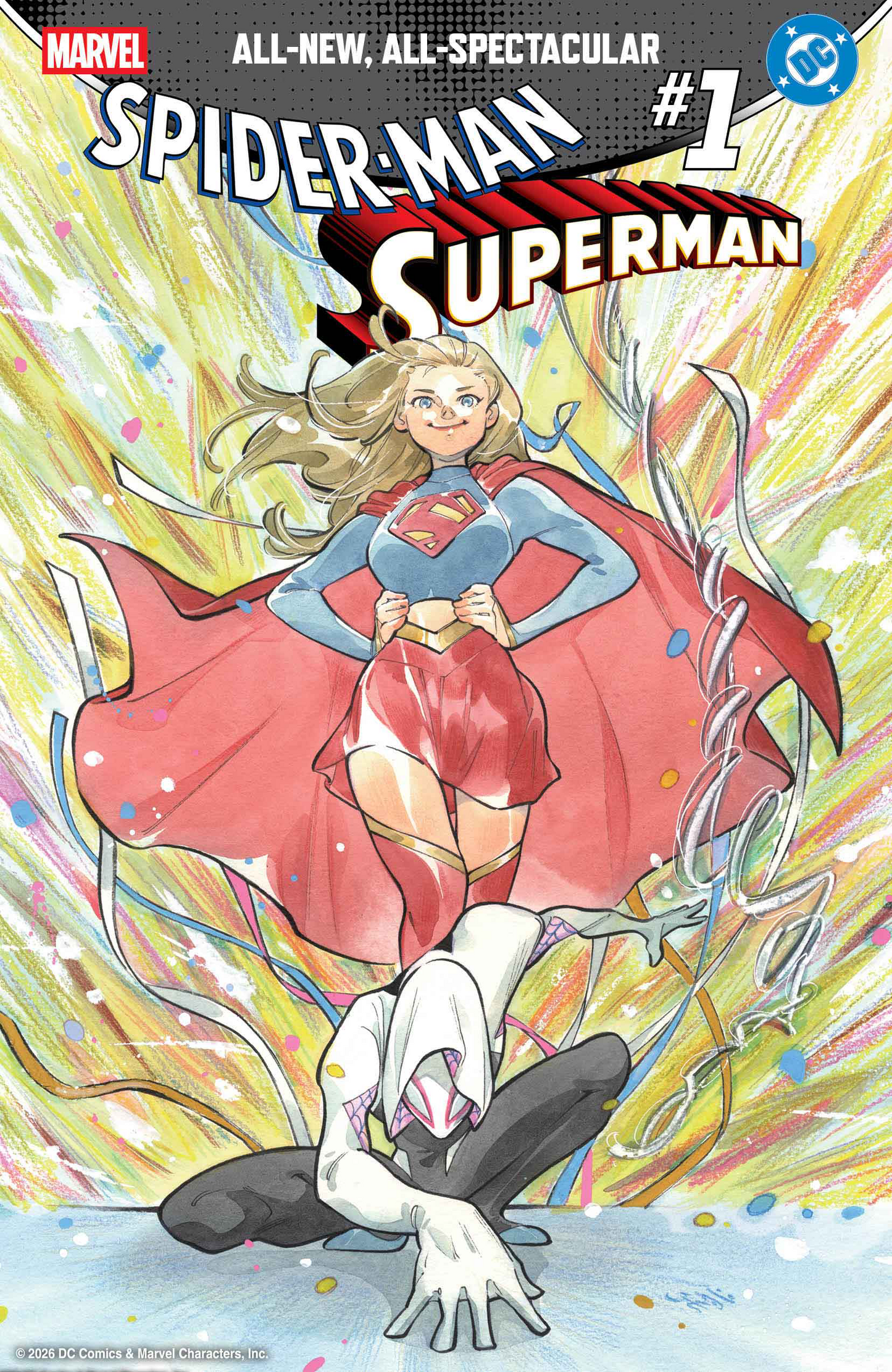 MARVEL/DC: SPIDER-MAN/SUPERMAN #1 PEACH MOMOKO VARIANT (4/22/2026)