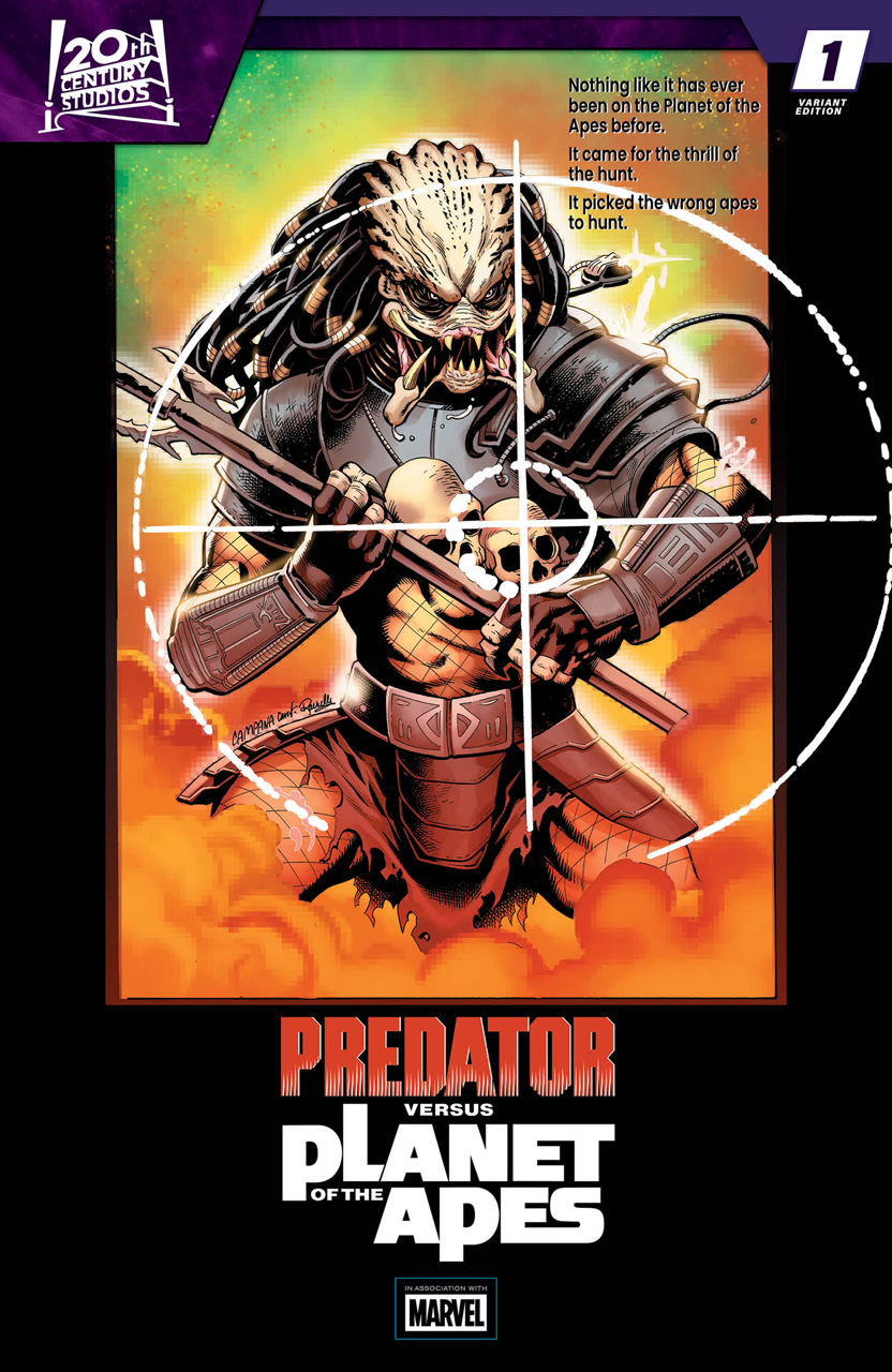 PREDATOR VS. THE PLANET OF THE APES #1 CHRIS CAMPANA MOVIE POSTER HOMAGE VARIANT (7/29/2026)