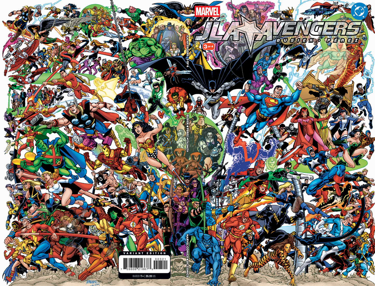 JLA/AVENGERS #3 FACSIMILE EDITION FOIL WRAPAROUND VARIANT (7/22/2026)