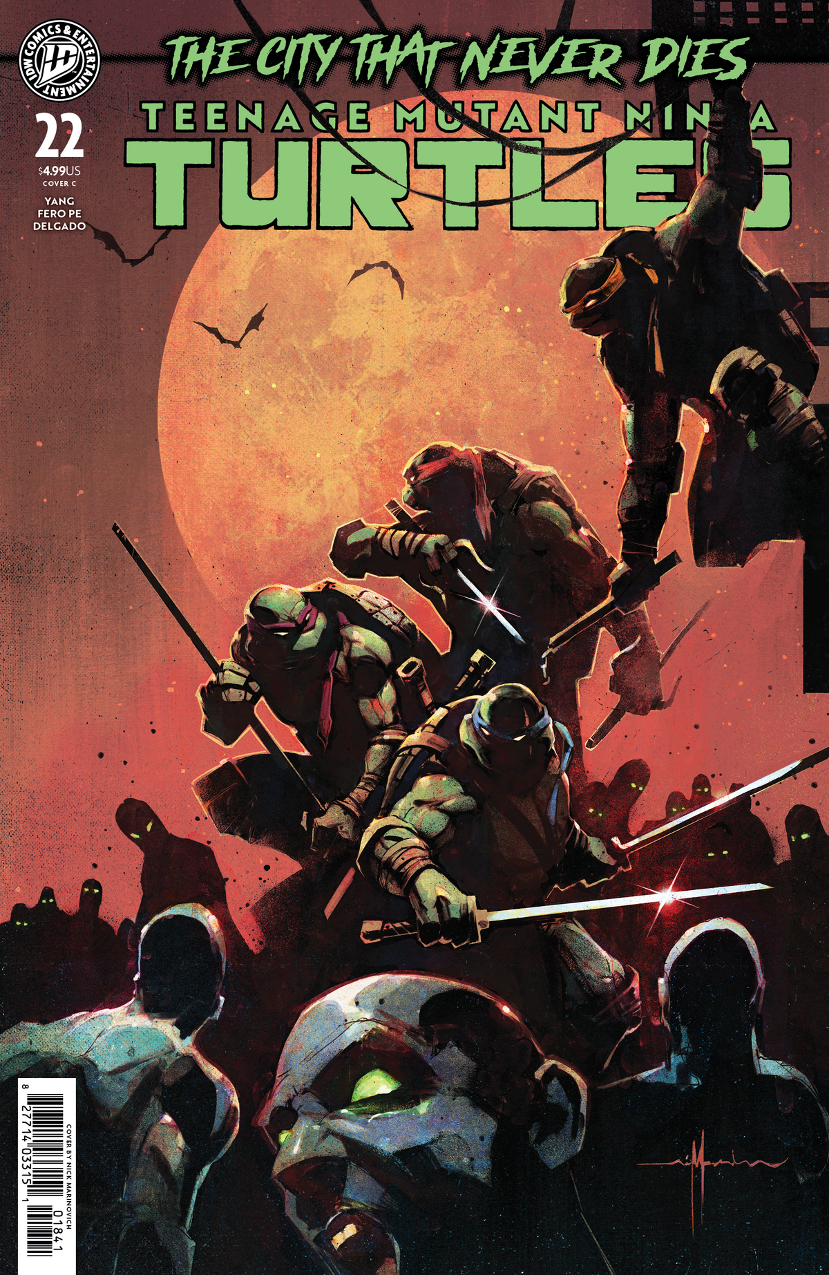 Teenage Mutant Ninja Turtles #22 Variant C (Marinkovich) (9/16/2026)