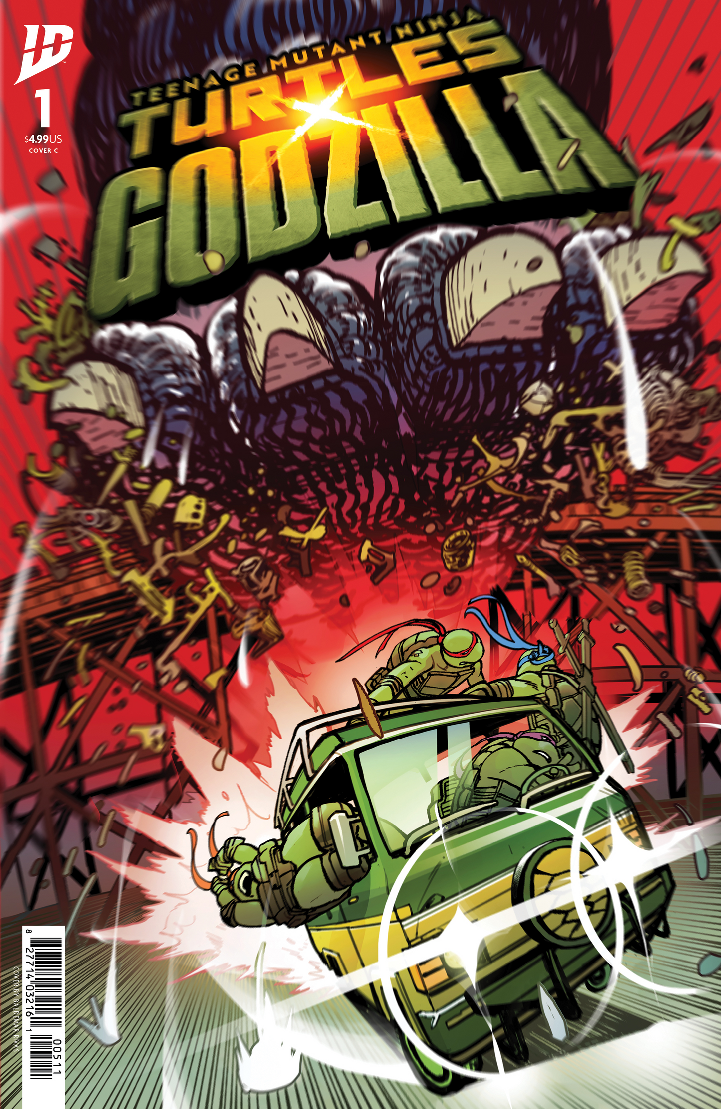 Teenage Mutant Ninja Turtles x Godzilla #1 Variant C (Rivas) (11/12/2025)