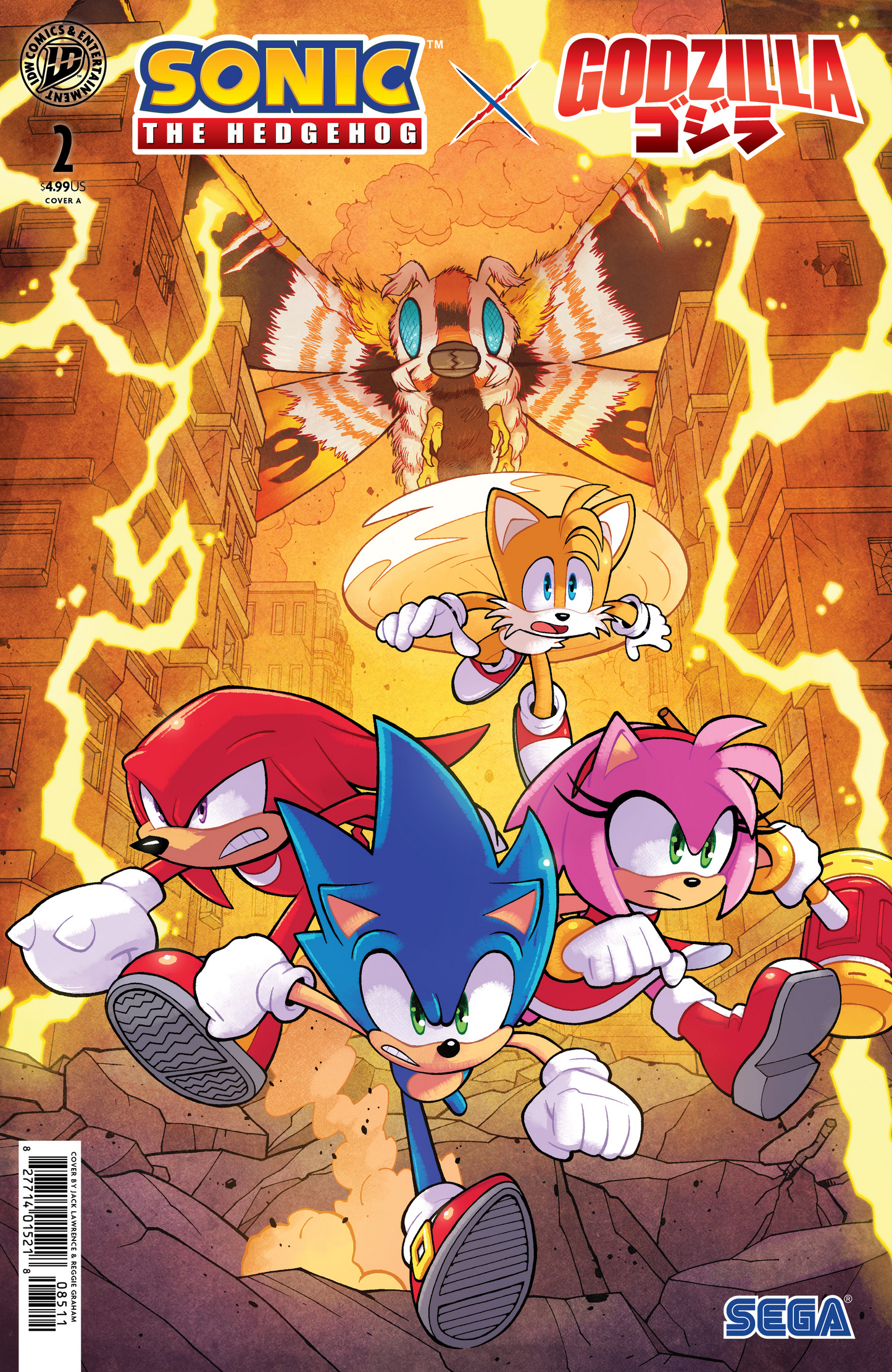 Sonic the Hedgehog x Godzilla #2 Cover A (Lawrence) (9/9/2026)