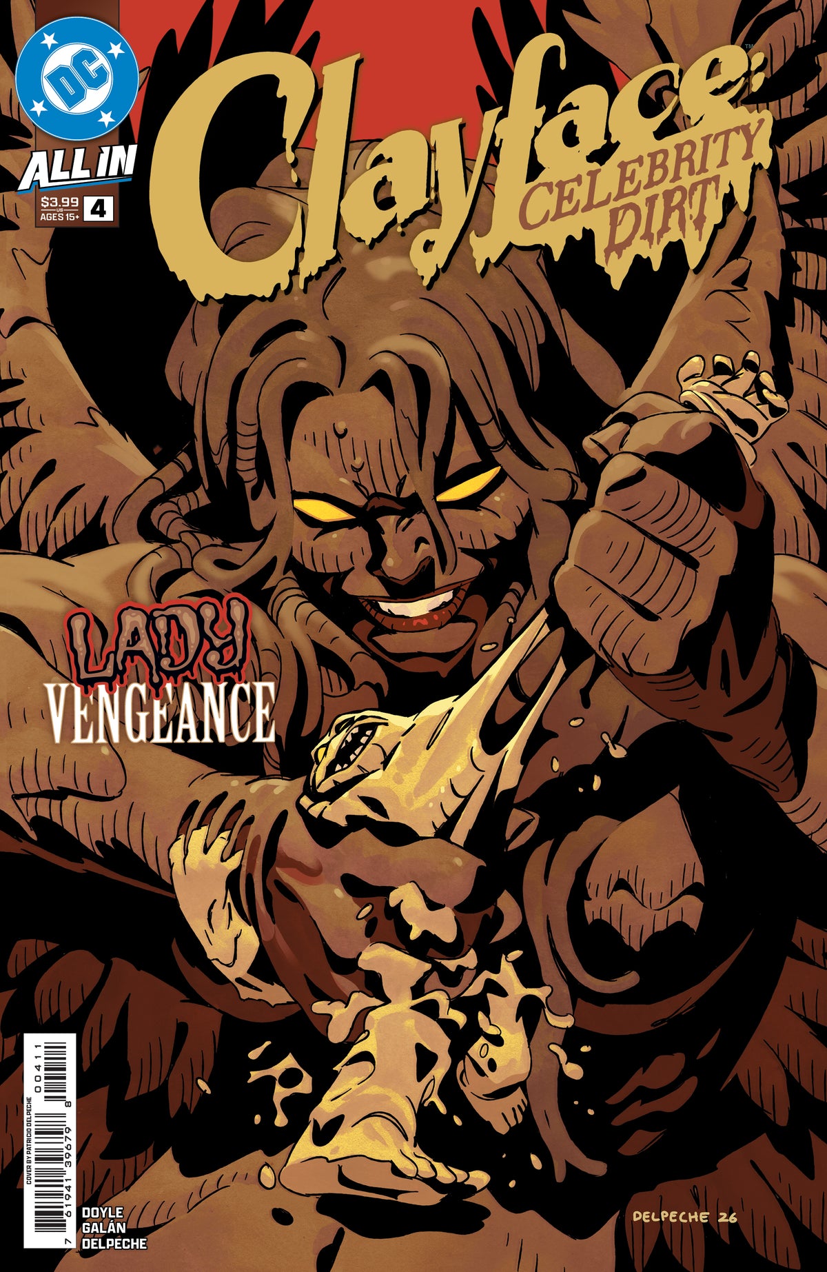 CLAYFACE CELEBRITY DIRT #4 (OF 6) CVR A PATRICIO DELPECHE (10/14/2026)