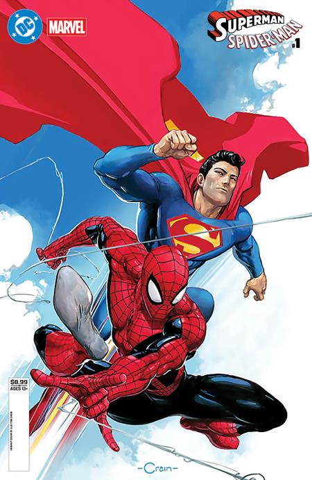 DC MARVEL SUPERMAN SPIDER-MAN #1 (ONE SHOT) CVR D CLAYTON CRAIN CARD STOCK VAR (3/25/2026)