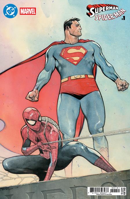 DC MARVEL SUPERMAN SPIDER-MAN #1 (ONE SHOT) CVR E OLIVIER COIPEL CARD STOCK VAR (3/25/2026)