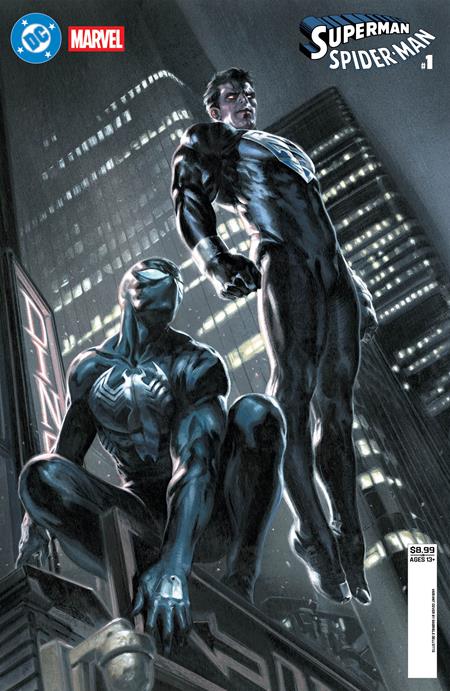 DC MARVEL SUPERMAN SPIDER-MAN #1 (ONE SHOT) CVR G GABRIELE DELL OTTO SUPERMAN BLACK & SPIDER-MAN BLACK CARD STOCK VAR (3/25/2026)