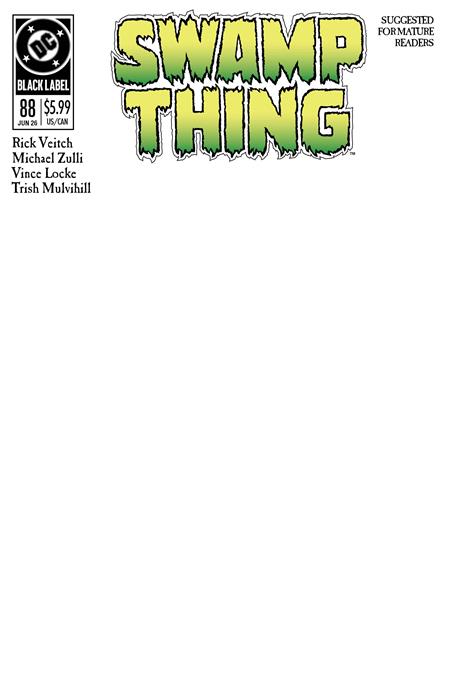 SWAMP THING 1989 #1 (OF 4) CVR C BLANK CARD STOCK VAR (4/29/2026)
