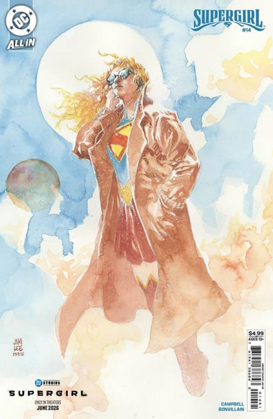 SUPERGIRL #14 CVR E JIM LEE SUPERGIRL MOVIE CARD STOCK VAR (THE REIGN OF THE SUPERBOYS) (6/10/2026)
