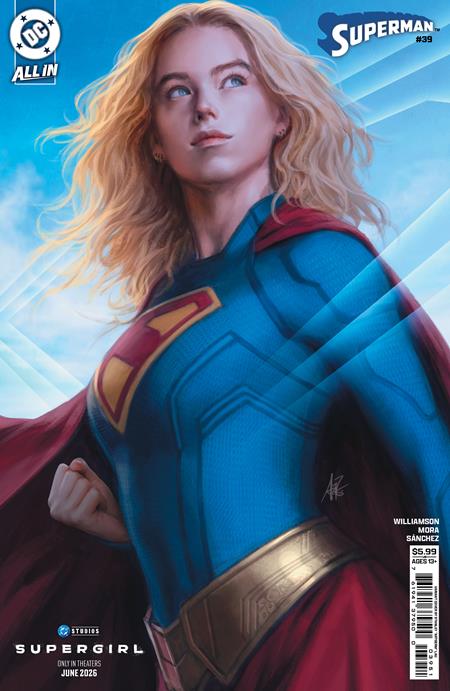 SUPERMAN #39 CVR E STANLEY ARTGERM LAU SUPERGIRL MOVIE CARD STOCK VAR (THE REIGN OF THE SUPERBOYS) (6/24/2026)