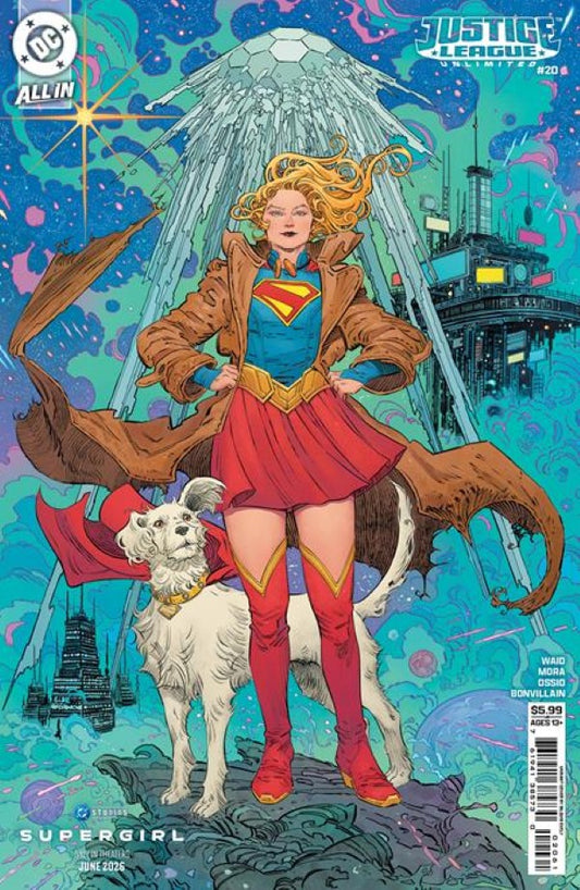 JUSTICE LEAGUE UNLIMITED #20 CVR F BILQUIS EVELY SUPERGIRL MOVIE CARD STOCK VAR (6/24/2026)