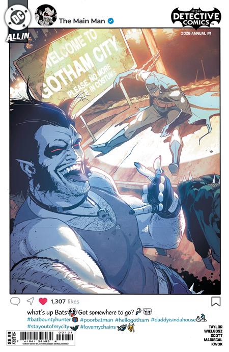 DETECTIVE COMICS 2026 ANNUAL #1 (ONE SHOT) CVR C JAVIER FERNANDEZ CARD STOCK VAR (7/29/2026)