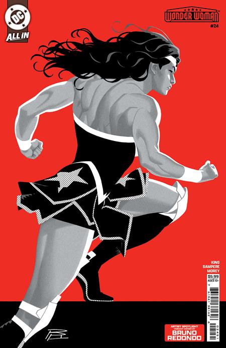 WONDER WOMAN #24 CVR D BRUNO REDONDO ARTIST SPOTLIGHT CARD STOCK VAR (8/20/2025)
