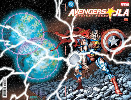 AVENGERS JLA #4 FACSIMILE EDITION CVR D GEORGE PEREZ WRAPAROUND FOIL VAR (8/26/2026)