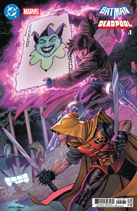 DC MARVEL BATMAN DEADPOOL #1 (ONE SHOT) CVR I ANDY KUBERT DAMIAN WAYNE GAMBIT CARD STOCK VAR (11/19/2025)