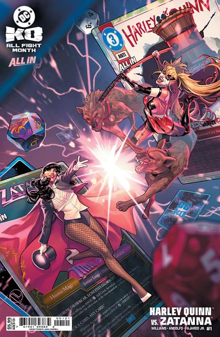 DC K.O. HARLEY QUINN VS ZATANNA #1 (ONE SHOT) CVR C JAMAL CAMPBELL CARD STOCK VAR (12/17/2025)