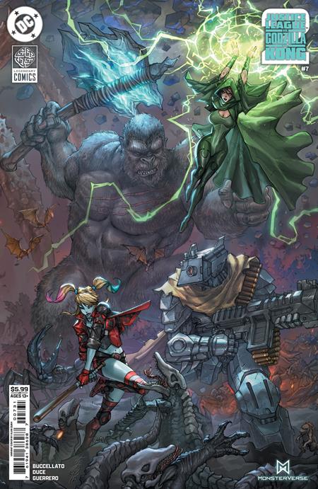 JUSTICE LEAGUE VS GODZILLA VS KONG 2 #7 (OF 7) CVR C ALAN QUAH CARD STOCK VAR (2/25/2026)