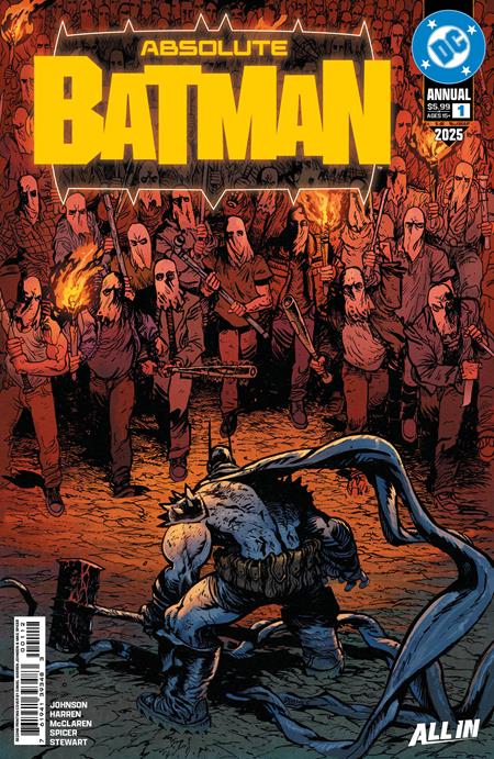 ABSOLUTE BATMAN 2025 ANNUAL #1 (ONE SHOT) Second Printing Cvr A Daniel Warren Johnson (1/21/2026)