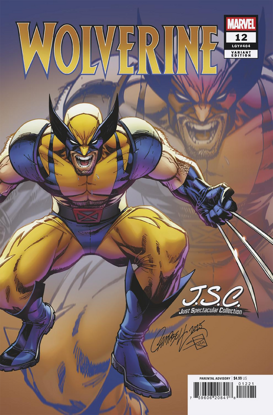 WOLVERINE #12 J. SCOTT CAMPBELL JUST SPECTACULAR COLLECTION VARIANT (8/20/2025)