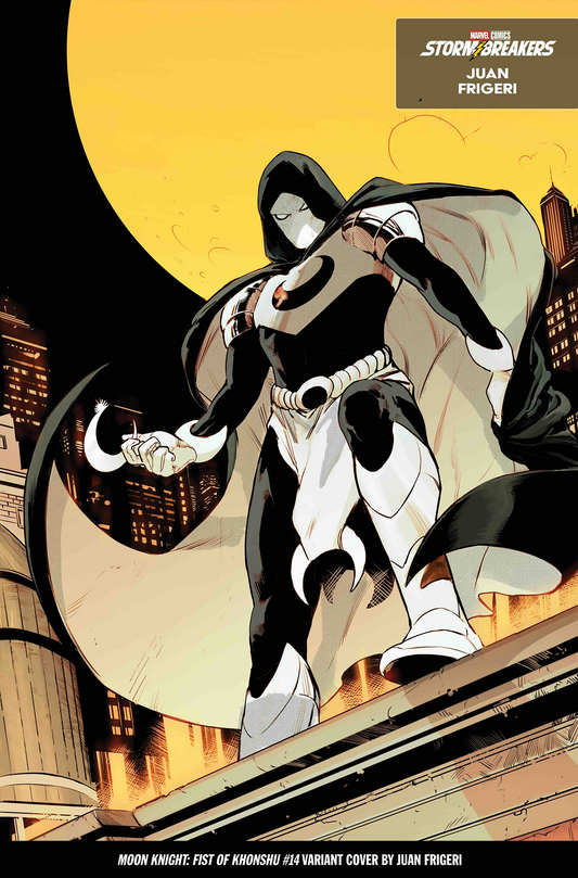 MOON KNIGHT: FIST OF KHONSHU #14 JUAN FRIGERI FROM THE CHAOS A COSTUME VARIANT (11/5/2025)