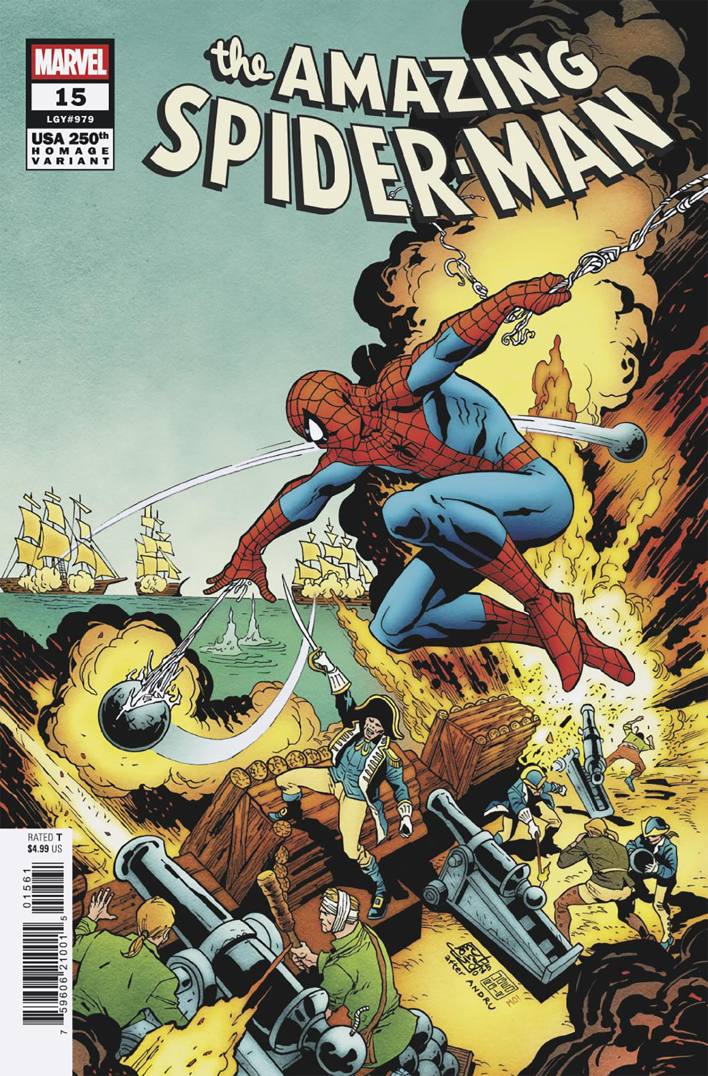 AMAZING SPIDER-MAN #15 GIUSEPPE CAMUNCOLI 250TH HOMAGE VARIANT (11/5/2025)