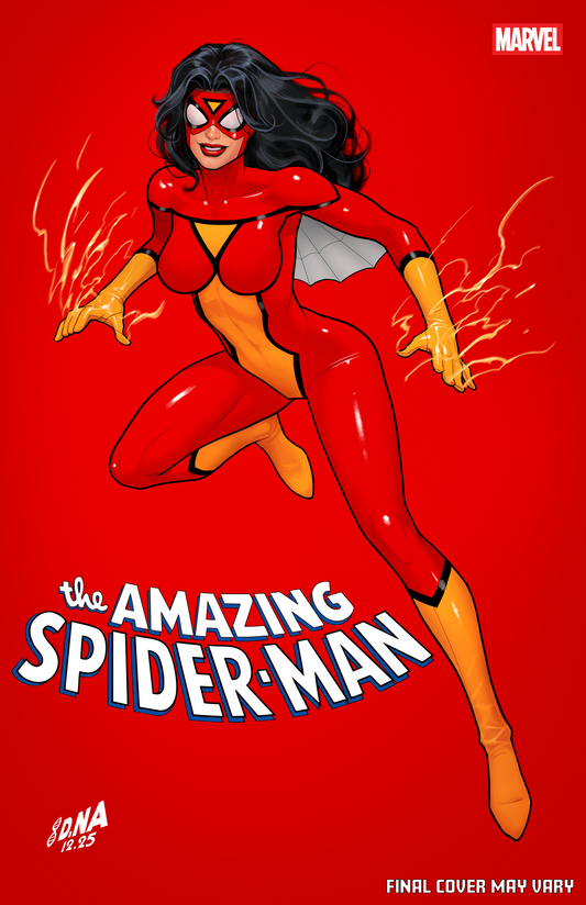 AMAZING SPIDER-MAN #22 DAVID NAKAYAMA COLOR BLOCK RED VARIANT (2/18/2026)