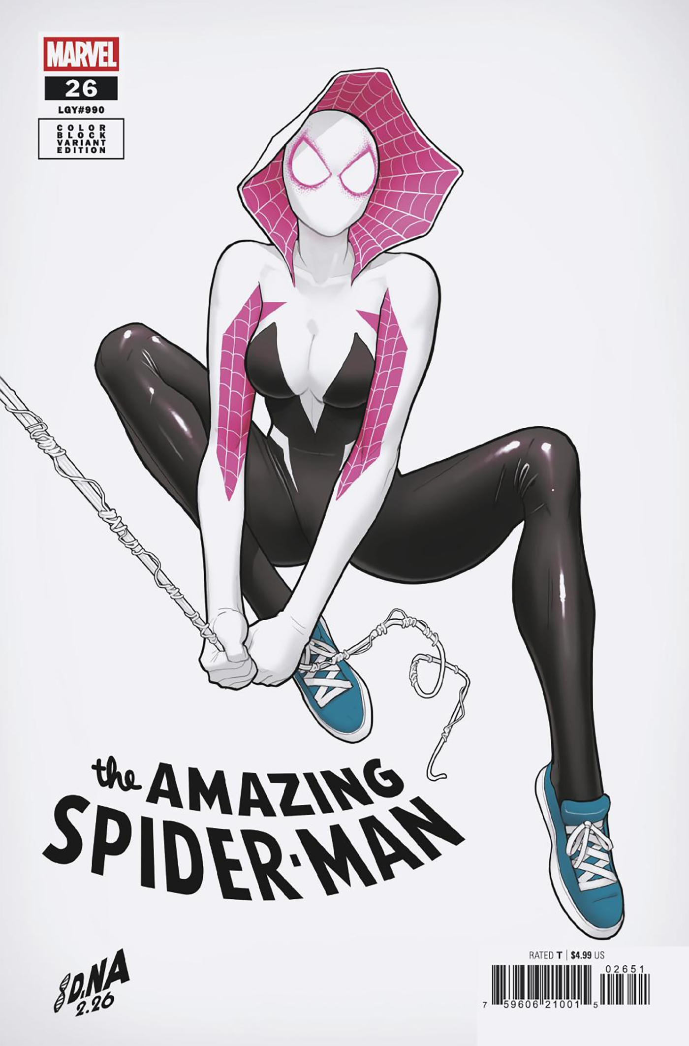 AMAZING SPIDER-MAN #26 DAVID NAKAYAMA COLOR BLOCK WHITE (4/8/2026)