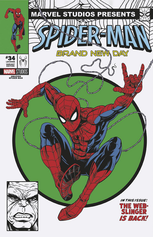 AMAZING SPIDER-MAN #34 ADAM STAFFORD SPIDER-MAN: BRAND NEW DAY MARVEL STUDIOS VARIANT (8/5/2026)