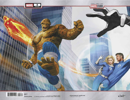 FANTASTIC FOUR #3 WESLEY BURT MARVEL STUDIOS WRAPAROUND VARIANT [DOOM] (9/17/2025)