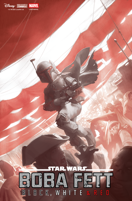 STAR WARS: BOBA FETT - BLACK, WHITE & RED #2 MIGUEL MERCADO VARIANT (10/29/2025)