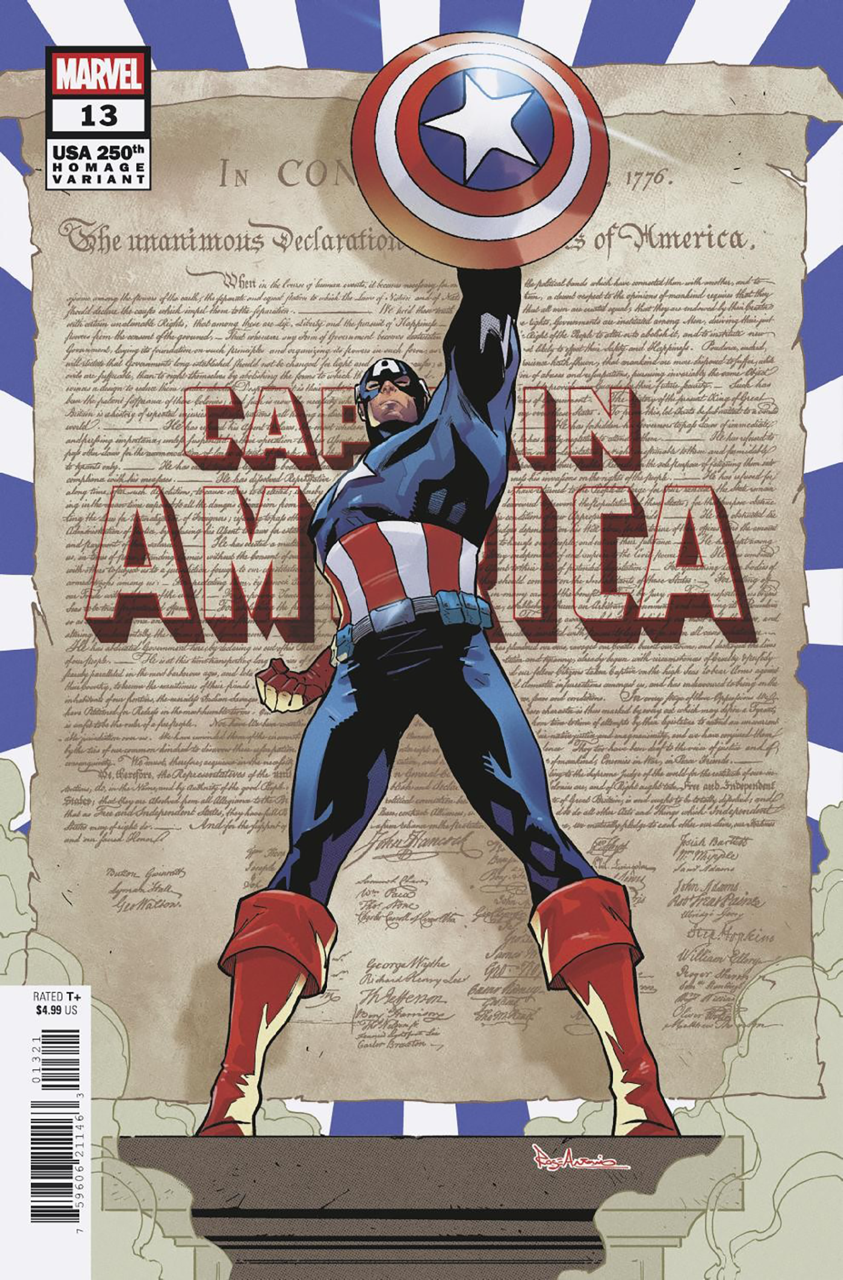 CAPTAIN AMERICA #13 ROGE ANTONIO 250TH HOMAGE VARIANT (7/15/2026)