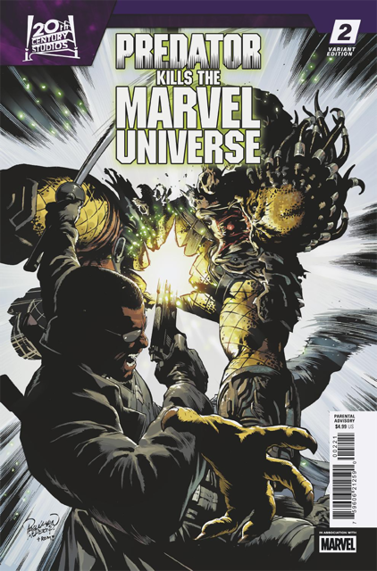 PREDATOR KILLS THE MARVEL UNIVERSE #2 CARLO PAGULAYAN HUNTING THE HUNTERS VARIANT (9/17/2025)