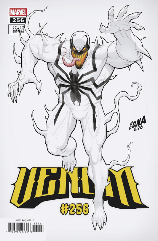 VENOM #256 DAVID NAKAYAMA COLOR BLOCK WHITE VARIANT (4/1/2026)