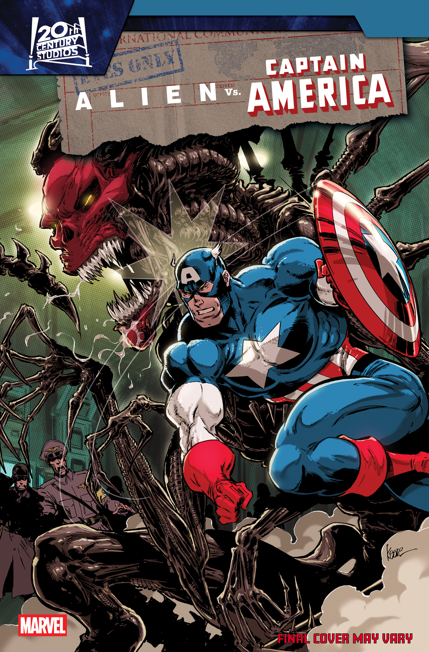 ALIEN VS. CAPTAIN AMERICA #4 KAARE ANDREWS VARIANT (2/11/2026)