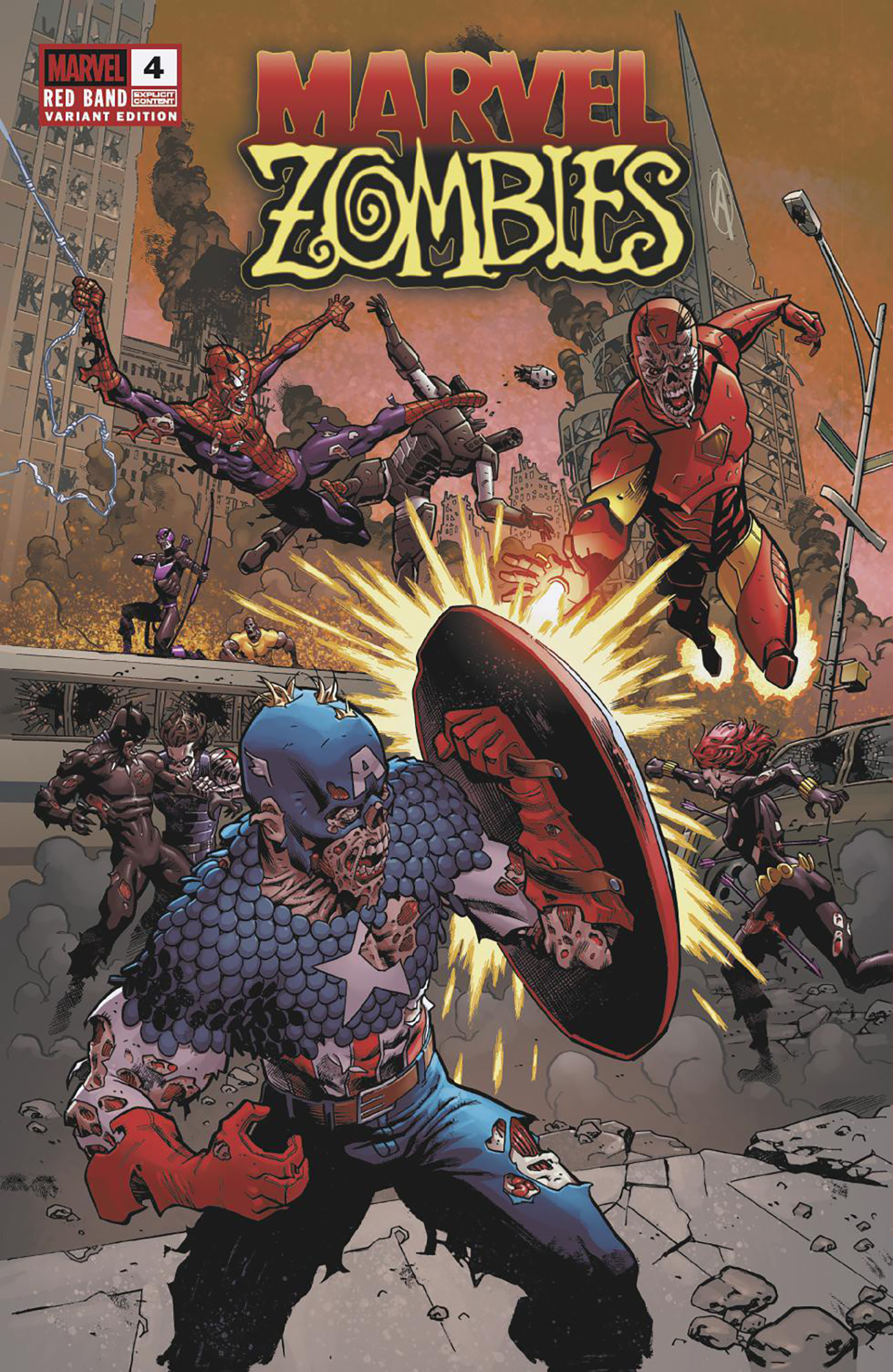 MARVEL ZOMBIES: RED BAND #4 MIKE HAWTHORNE VARIANT [POLYBAGGED] (12/31/2025)