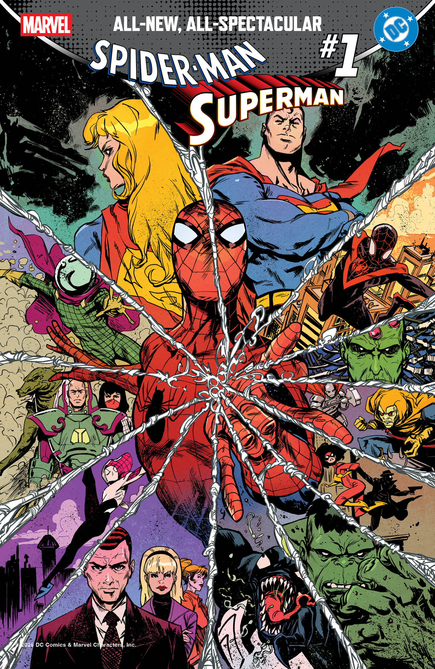 MARVEL/DC: SPIDER-MAN/SUPERMAN #1 SANFORD GREENE HOMAGE VARIANT (4/22/2026)
