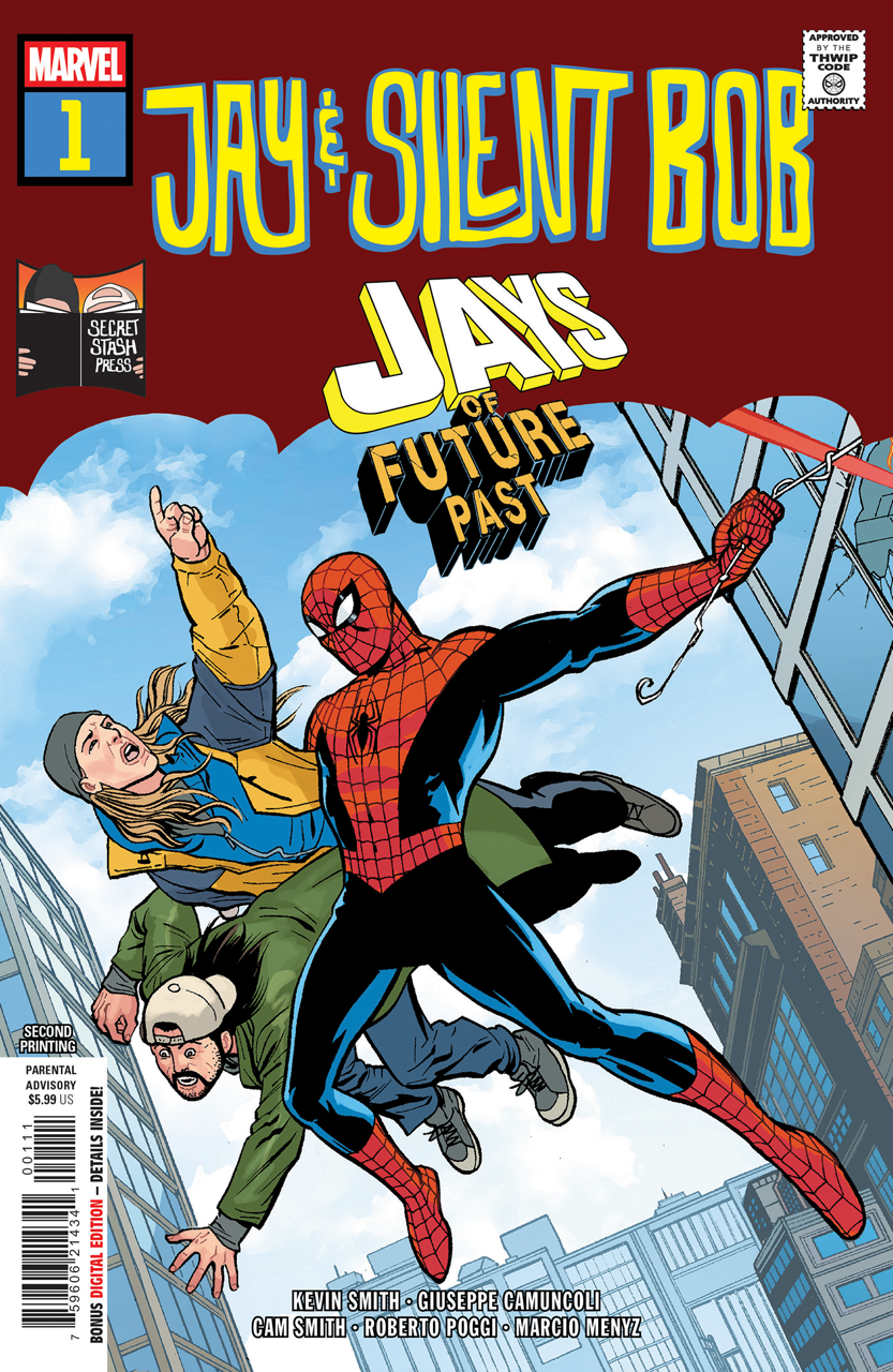 JAY & SILENT BOB: JAYS OF FUTURE PAST #1 GIUSEPPE CAMUNCOLI 2ND PRINTING VARIANT (7/29/2026)