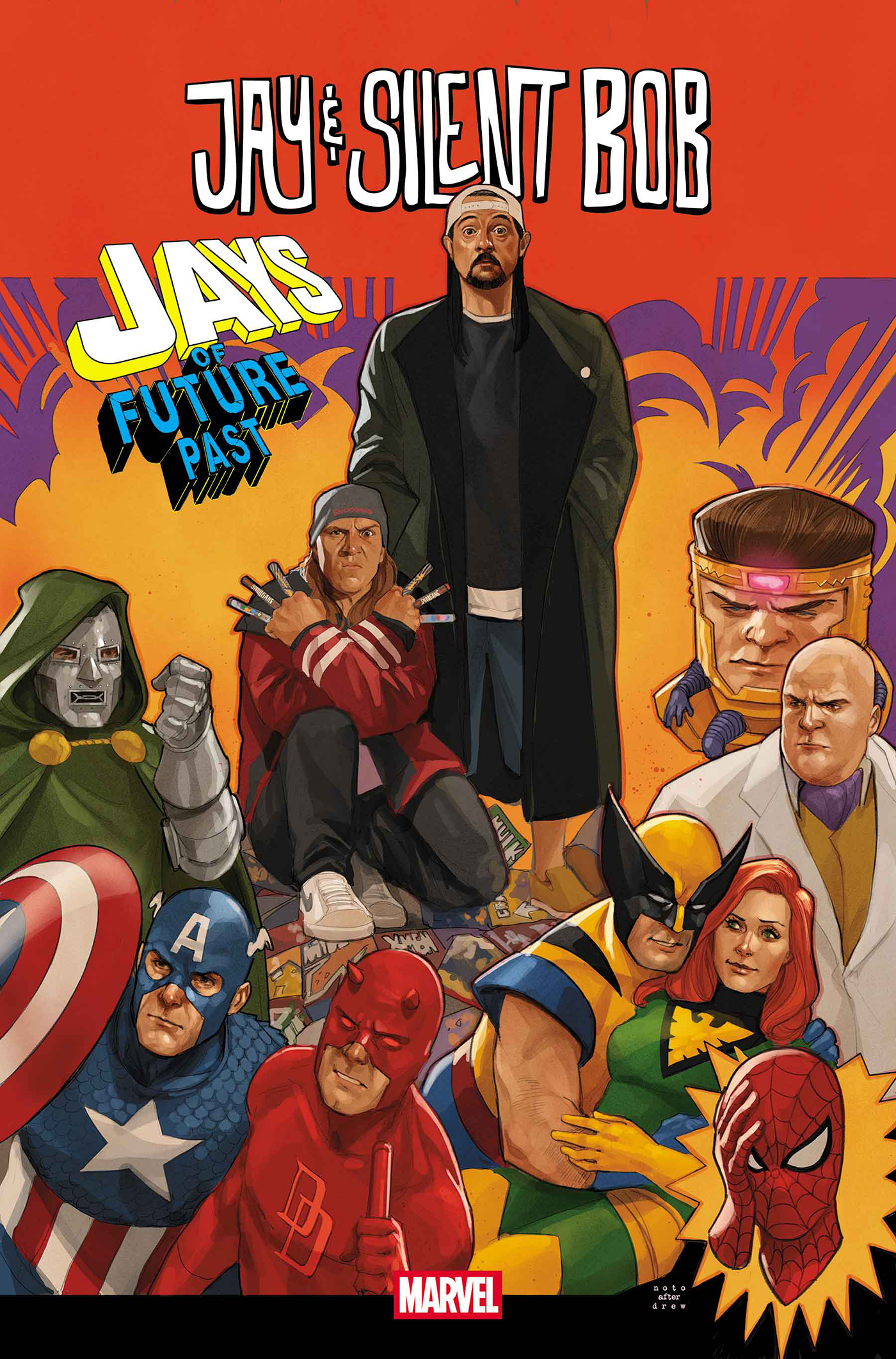 JAY & SILENT BOB: JAYS OF FUTURE PAST #1 PHIL NOTO HOMAGE VARIANT (6/10/2026)