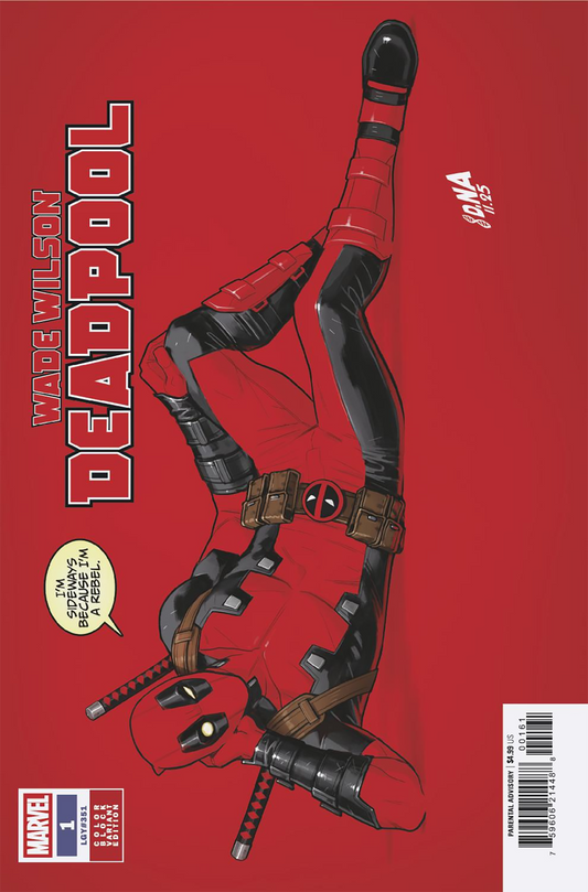 WADE WILSON: DEADPOOL #1 DAVID NAKAYAMA COLOR BLOCK RED VARIANT (2/11/2026)