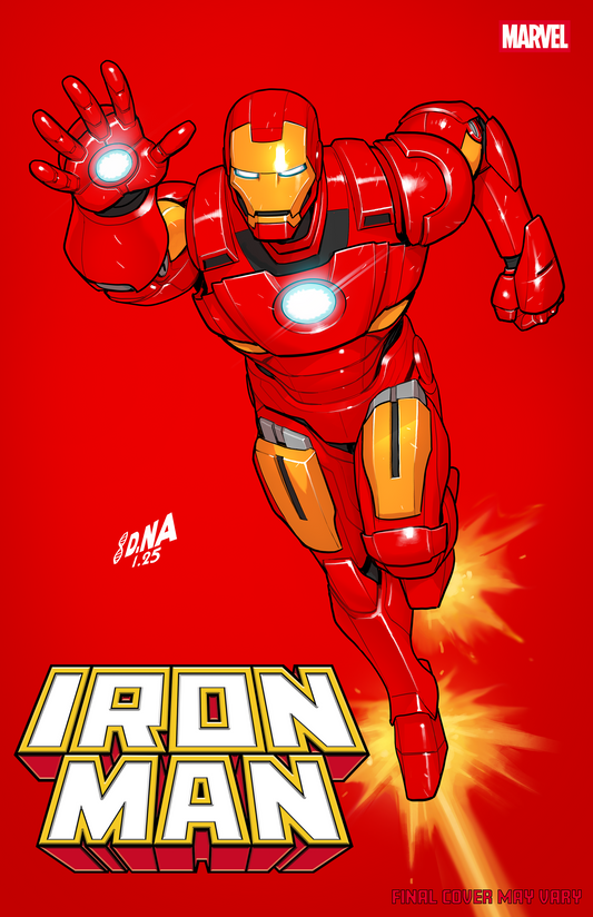 IRON MAN #2 DAVID NAKAYAMA COLOR BLOCK RED VARIANT (2/25/2026)
