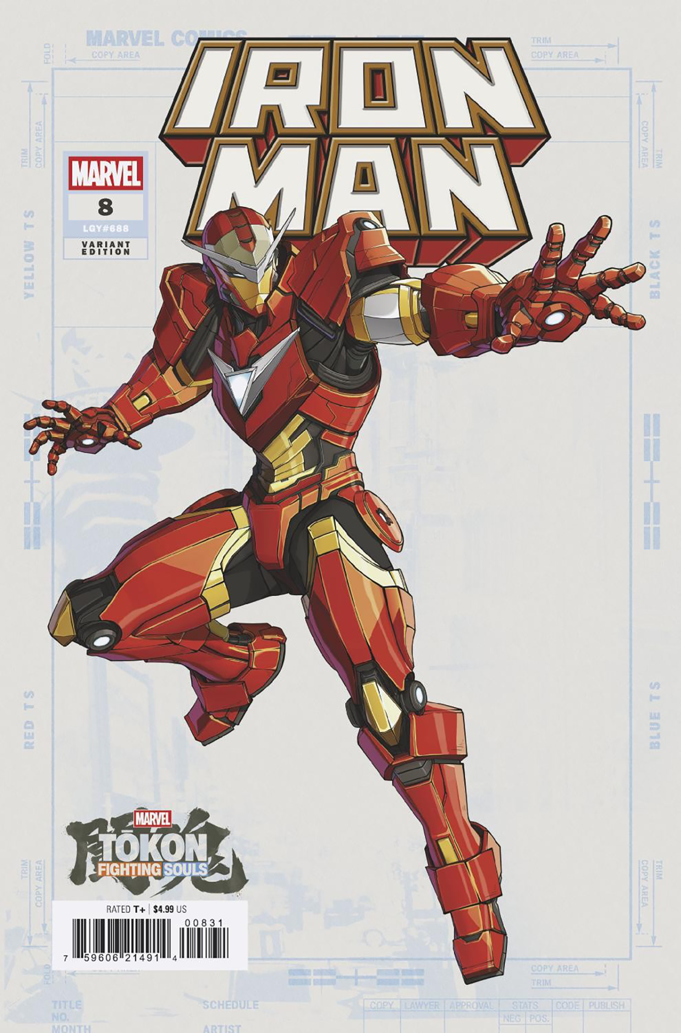 IRON MAN #8 MARVEL TOKON: FIGHTING SOULS VARIANT (8/5/2026)