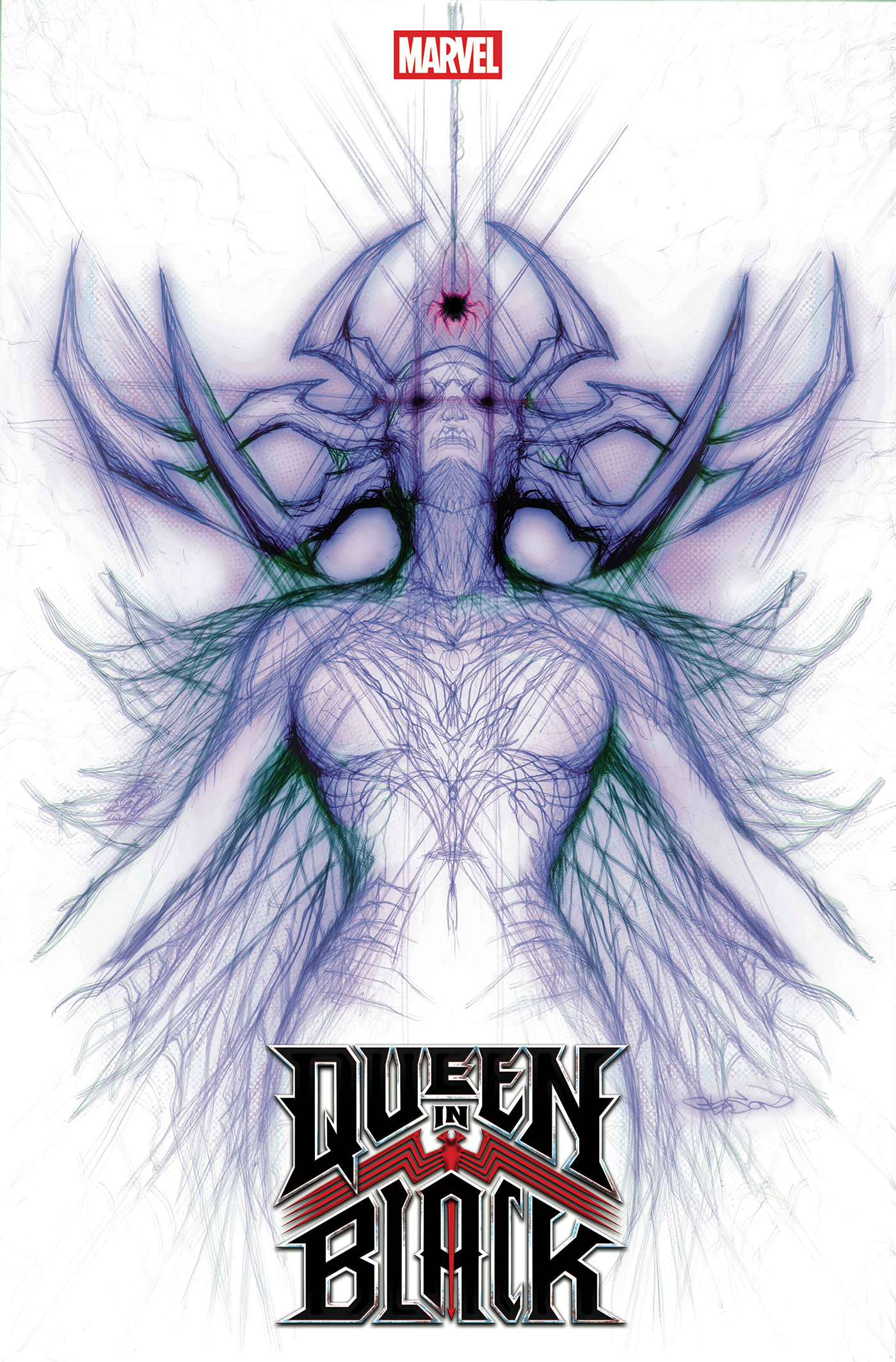 QUEEN IN BLACK #1 PATRICK GLEASON HELA WHITE WEBHEAD VARIANT (7/1/2026)