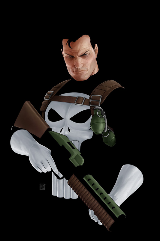 PUNISHER #1 JOHN TYLER CHRISTOPHER NEGATIVE SPACE VIRGIN VARIANT (2/25/2026)